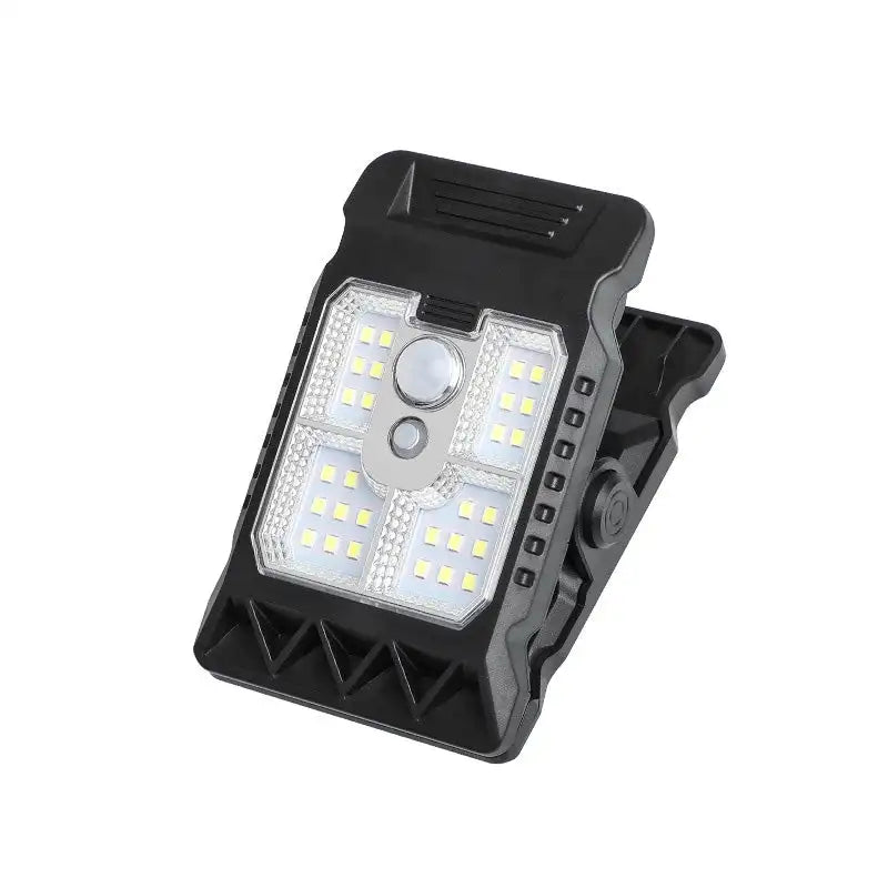 Outdoor LED Solar Clip Light Portable Waterproof Body Sensor Lamp Courtyard Garden Lamp Patio Home Camping Wall Lights