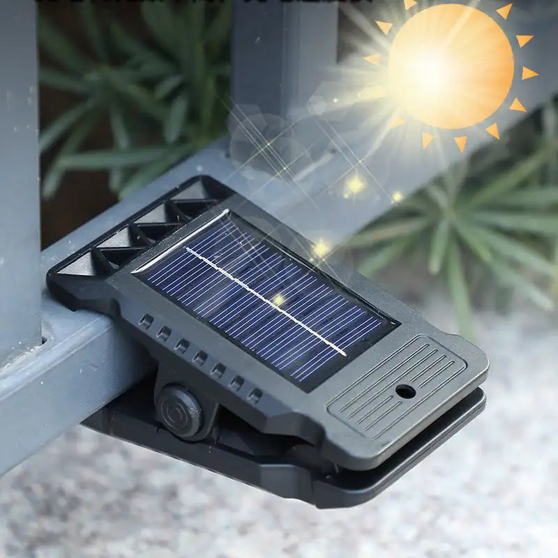 Outdoor LED Solar Clip Light Portable Waterproof Body Sensor Lamp Courtyard Garden Lamp Patio Home Camping Wall Lights
