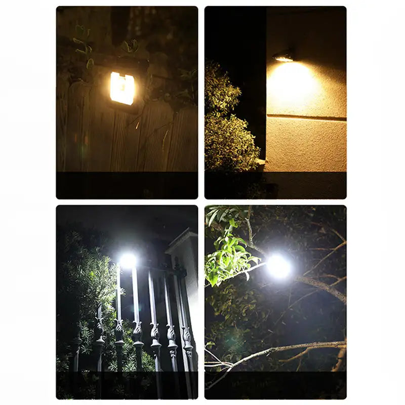 Outdoor LED Solar Clip Light Portable Waterproof Body Sensor Lamp Courtyard Garden Lamp Patio Home Camping Wall Lights